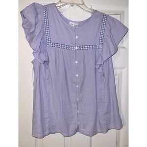 Lilac purple gap blouse